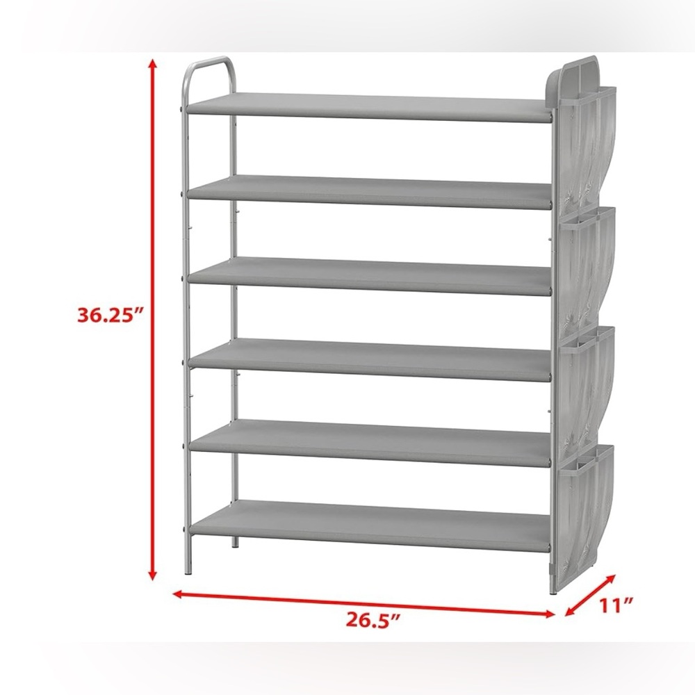 Gray Shoe Rack Organizer - Picture 2 of 2